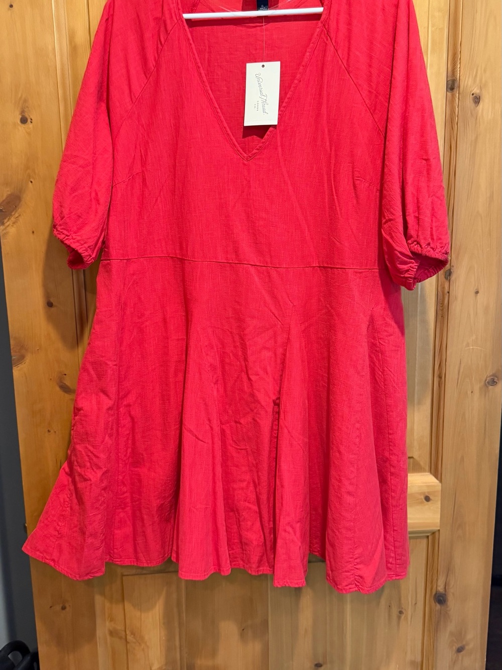 Universal Thread Red V-Neck Mini Dress XL NWT